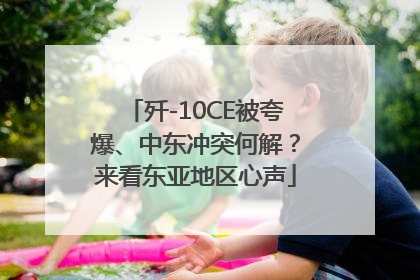 歼-10CE被夸爆、中东冲突何解？来看东亚地区心声