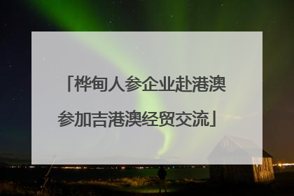 桦甸人参企业赴港澳参加吉港澳经贸交流