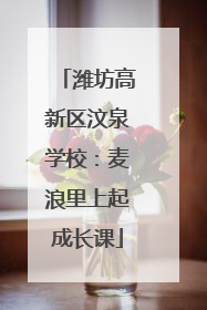 潍坊高新区汶泉学校：麦浪里上起成长课