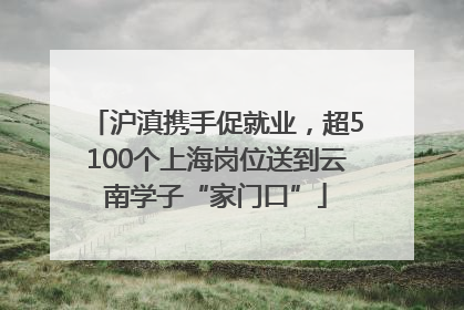 沪滇携手促就业，超5100个上海岗位送到云南学子“家门口”