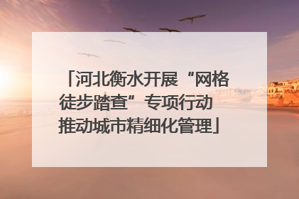河北衡水开展“网格徒步踏查”专项行动 推动城市精细化管理