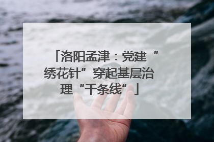 洛阳孟津：党建“绣花针”穿起基层治理“千条线”