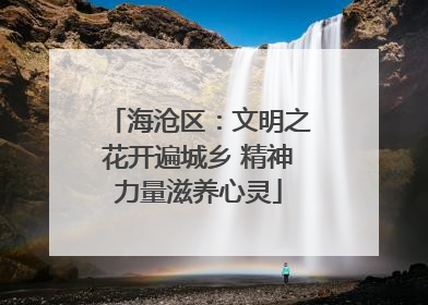 海沧区：文明之花开遍城乡 精神力量滋养心灵