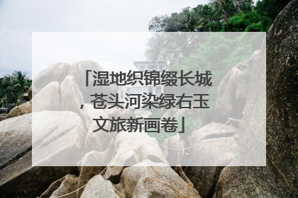 湿地织锦缀长城，苍头河染绿右玉文旅新画卷