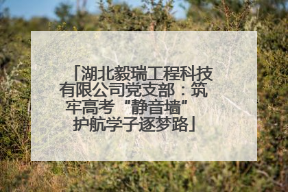湖北毅瑞工程科技有限公司党支部：筑牢高考“静音墙” 护航学子逐梦路