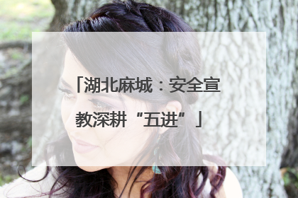 湖北麻城：安全宣教深耕“五进”