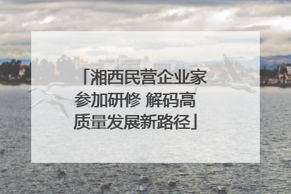 湘西民营企业家参加研修 解码高质量发展新路径