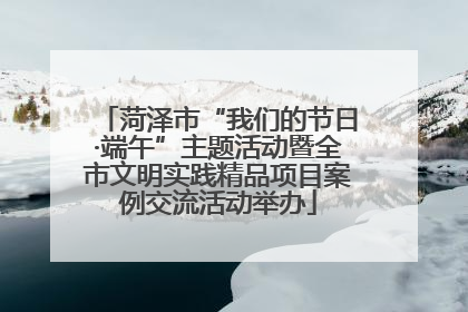 菏泽市“我们的节日·端午”主题活动暨全市文明实践精品项目案例交流活动举办
