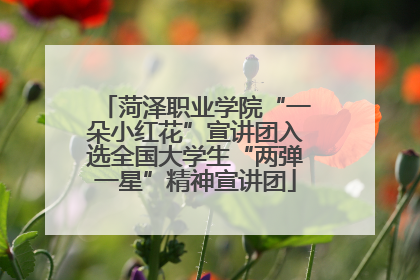 菏泽职业学院“一朵小红花”宣讲团入选全国大学生“两弹一星”精神宣讲团
