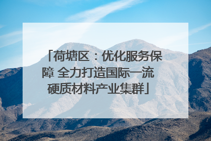 荷塘区：优化服务保障 全力打造国际一流硬质材料产业集群