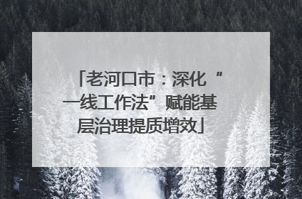 老河口市：深化“一线工作法”赋能基层治理提质增效