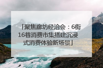 聚焦廊坊经洽会：6街16巷消费市集搭建沉浸式消费体验新场景