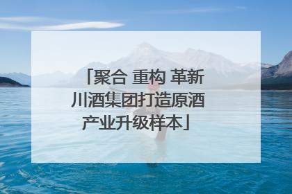 聚合 重构 革新 川酒集团打造原酒产业升级样本