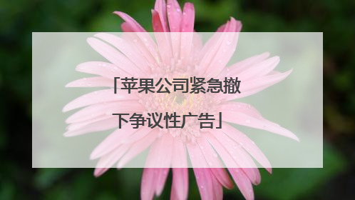 苹果公司紧急撤下争议性广告