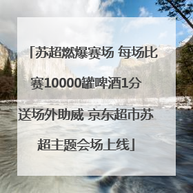 苏超燃爆赛场 每场比赛10000罐啤酒1分送场外助威 京东超市苏超主题会场上线