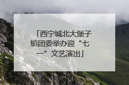 西宁城北大堡子镇团委举办迎“七一”文艺演出