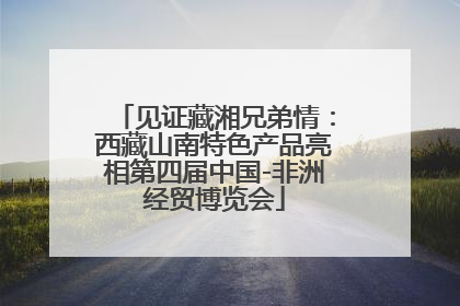 见证藏湘兄弟情：西藏山南特色产品亮相第四届中国-非洲经贸博览会
