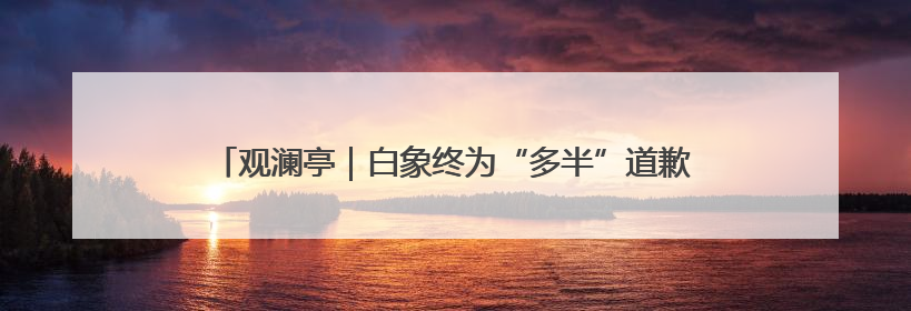 观澜亭｜白象终为“多半”道歉，品牌别把消费者当“小白”