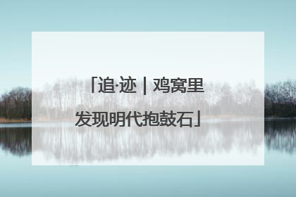 追·迹｜鸡窝里发现明代抱鼓石