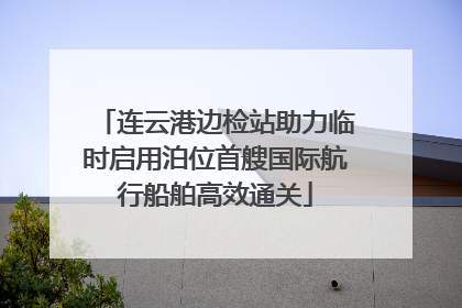连云港边检站助力临时启用泊位首艘国际航行船舶高效通关