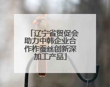 辽宁省贸促会助力中韩企业合作柞蚕丝创新深加工产品
