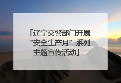 辽宁交警部门开展“安全生产月”系列主题宣传活动