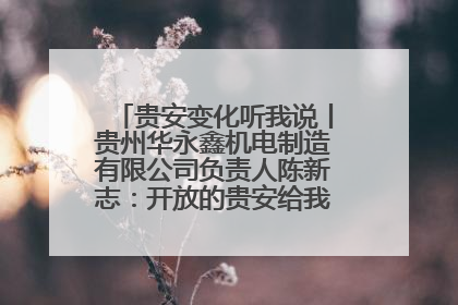 贵安变化听我说丨贵州华永鑫机电制造有限公司负责人陈新志：开放的贵安给我走出去的底气