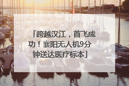 跨越汉江，首飞成功！襄阳无人机9分钟送达医疗标本