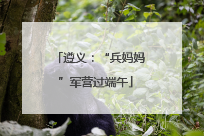 遵义：“兵妈妈”军营过端午