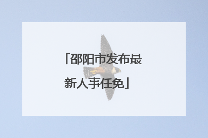 邵阳市发布最新人事任免