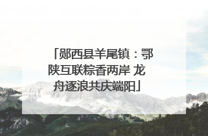 郧西县羊尾镇：鄂陕互联粽香两岸 龙舟逐浪共庆端阳
