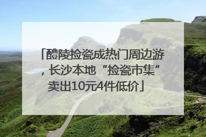 醴陵捡瓷成热门周边游，长沙本地“捡瓷市集”卖出10元4件低价