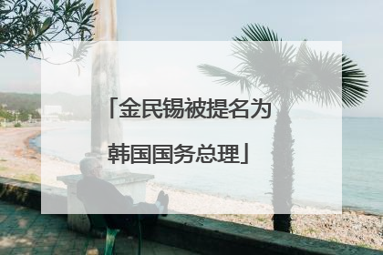 金民锡被提名为韩国国务总理