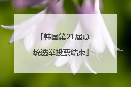 韩国第21届总统选举投票结束