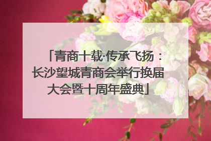 青商十载·传承飞扬：长沙望城青商会举行换届大会暨十周年盛典