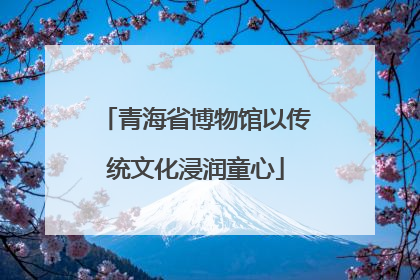 青海省博物馆以传统文化浸润童心