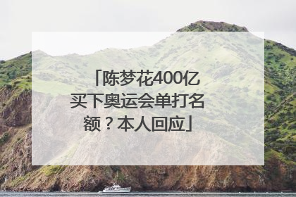 陈梦花400亿买下奥运会单打名额？本人回应