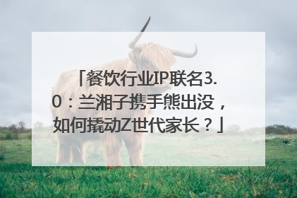 餐饮行业IP联名3.0：兰湘子携手熊出没，如何撬动Z世代家长？