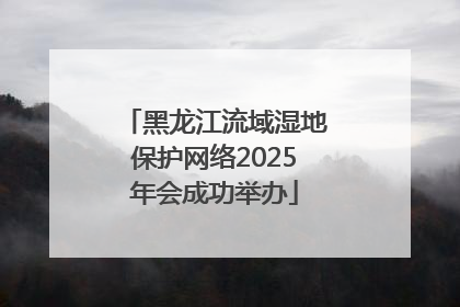 黑龙江流域湿地保护网络2025年会成功举办