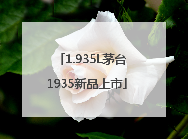 1.935L茅台1935新品上市