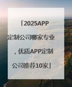 2025APP定制公司哪家专业，优质APP定制公司推荐10家