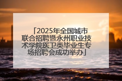 2025年全国城市联合招聘暨永州职业技术学院医卫类毕业生专场招聘会成功举办