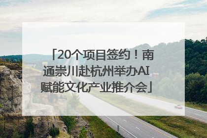 20个项目签约！南通崇川赴杭州举办AI赋能文化产业推介会